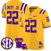 John Emery Jr Jersey #22 LSU Tigers 2024 Louisiana Patch Vapor Limited College Football Stitched Gold