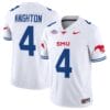 Jaylan Knighton Jersey #4 SMU Mustangs Icy College Football Vapor Limited White 4 Jaylan Knighton Jersey #4 SMU Mustangs Icy College Football Vapor Limited White