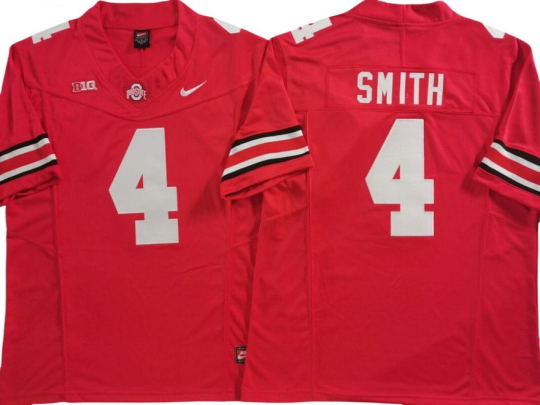 Jeremiah Smith Jersey #4 Ohio State Buckeyes Vapor F.U.S.E. College Football Limited Red 8 Jeremiah Smith Jersey #4 Ohio State Buckeyes Vapor F.U.S.E. College Football Limited Red