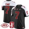 John Elway Jersey #7 Stanford Cardinal Vapor Limited College Football Stitched Black Alternate