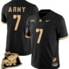 Jimmy Ciarlo Jersey #7 Army Black Knights Jersey Rocky The Bulldog Patch Vapor Limited College Football Stitched Black