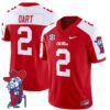 Jaxson Dart Jersey #2 Ole Miss Rebels Vapor Limited College Football Stitched Red Alternate
