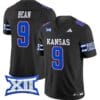 Jason Bean Jersey #9 Kansas Jayhawks 2024 Vapor College Football Vapor Limited Black