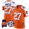 Jarquez Hunter Jersey #27 Auburn Tigers SEC Patch Vapor Limited College Football Stitched Orange Alternate
