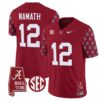 Joe Namath Jersey #12 Alabama Crimson Tide Vapor College Football Limited Stitched Crimson