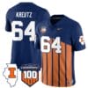 Josh Kreutz Jersey #64 Illinois Fighting Vapor Limited College Football Stitched Throwback