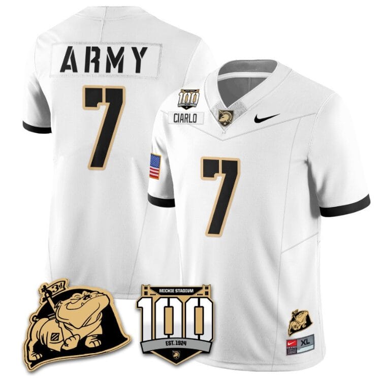 Jimmy Ciarlo Jersey #7 Army Black Knights Vapor Limited College Football Stitched White 8 Jimmy Ciarlo Jersey #7 Army Black Knights Vapor Limited College Football Stitched White