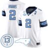 Jakeen Harris Jersey #2 North Carolina Tar Heels Vapor College Football Stitched Alternate White