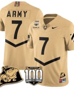 Jimmy Ciarlo Jersey #7 Army Black Knights Vapor Limited College Football Stitched Gold