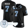 Kaimon Rucker Jersey #7 North Carolina Tar Heels Vapor College Football Stitched Black