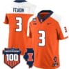 Kaden Feagin Jersey #3 Illinois Fighting Vapor Limited College Football Stitched Orange Alternate