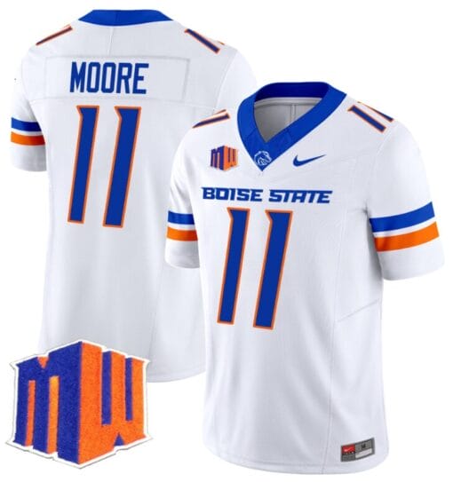 Kellen Moore Jersey #11 Boise State Broncos Vapor Limited College Football Stitched White