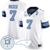 Kaimon Rucker Jersey #7 North Carolina Tar Heels Vapor College Football Stitched Alternate White