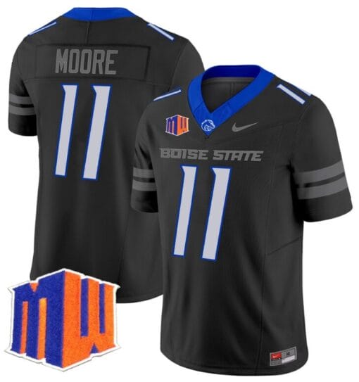 Kellen Moore Jersey #11 Boise State Broncos Vapor Limited College Football Stitched Black