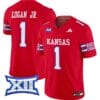 Kenny Logan Jr Jersey #1 Kansas Jayhawks 2024 Vapor College Football Vapor Limited Red 5 Kenny Logan Jr Jersey #1 Kansas Jayhawks 2024 Vapor College Football Vapor Limited Red