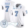 Kaimon Rucker Jersey #7 North Carolina Tar Heels Vapor College Football Stitched White