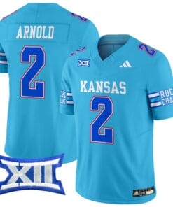 Lawrence Arnold Jersey #2 Kansas Jayhawks 2024 Vapor College Football Vapor Limited Old Ku