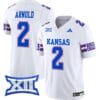Lawrence Arnold Jersey #2 Kansas Jayhawks 2024 Vapor College Football Vapor Limited White