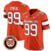 Leslie O'neal Jersey #99 Oklahoma State Cowboys Leslie O'neal Patch Vapor Limited College Football Stitched Orange