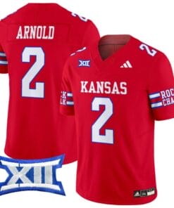 Lawrence Arnold Jersey #2 Kansas Jayhawks 2024 Vapor College Football Vapor Limited Red