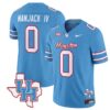 Manjack IV Jersey #0 Houston Cougars Oilers Inspired Vapor College Football Limited Stitched Blue