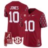 Mac Jones Jersey #10 Alabama Crimson Tide Vapor College Football Limited Stitched Crimson