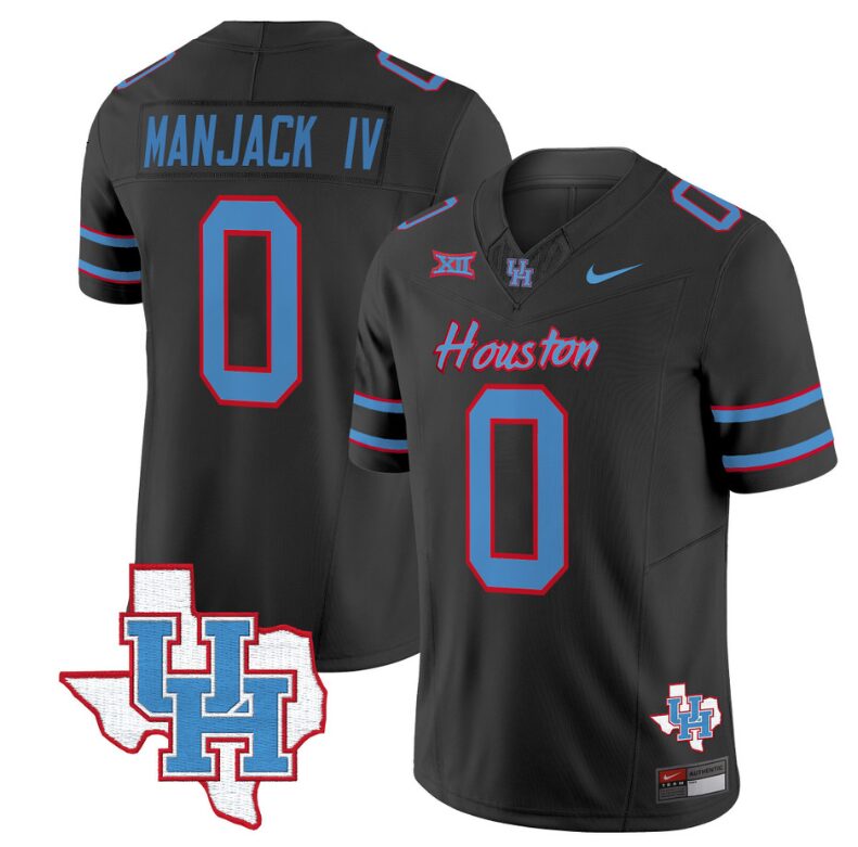 Manjack IV Jersey #0 Houston Cougars Oilers Inspired Vapor College Football Limited Stitched Black 8 Manjack IV Jersey #0 Houston Cougars Oilers Inspired Vapor College Football Limited Stitched Black