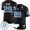 Marcus Allen Jersey #29 North Carolina Tar Heels Vapor College Football Stitched Black