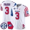Nate Frazier Jersey #3 Georgia Bulldogs American Style Vapor Limited Football Stitched White 5 Nate Frazier Jersey #3 Georgia Bulldogs American Style Vapor Limited Football Stitched White