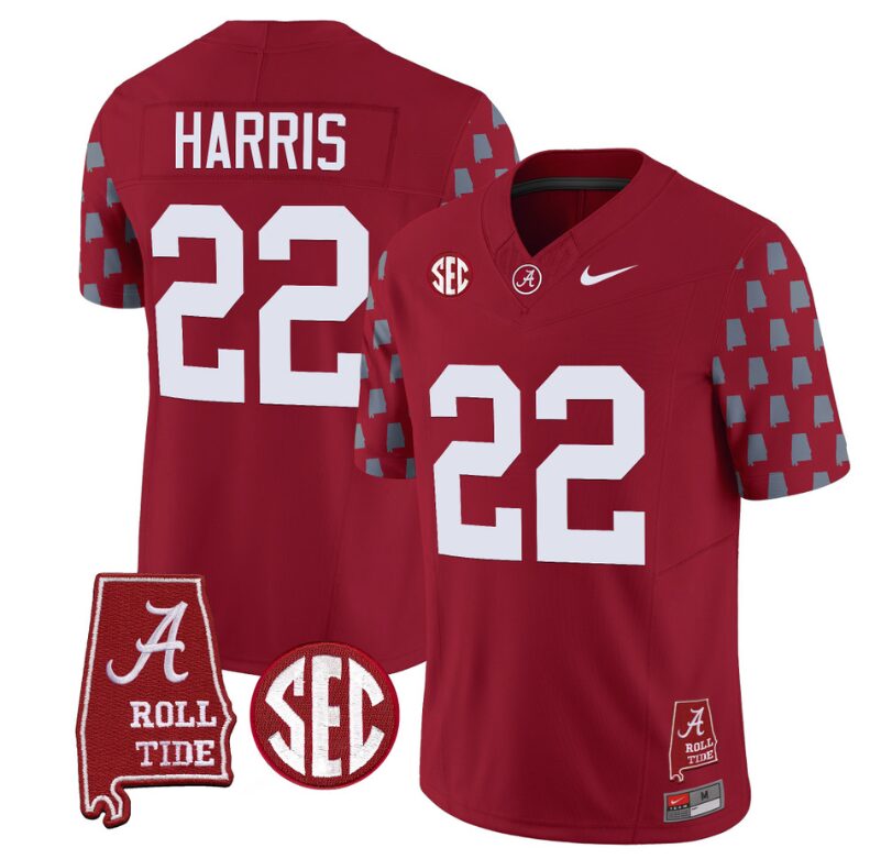 Najee Harris Jersey #22 Alabama Crimson Tide Vapor College Football Limited Stitched Crimson 8 Najee Harris Jersey #22 Alabama Crimson Tide Vapor College Football Limited Stitched Crimson