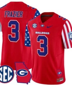Nate Frazier Jersey #3 Georgia Bulldogs American Style Vapor Limited Football Stitched Red