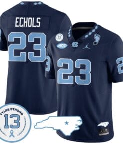 Power Echols Jersey #23 North Carolina Tar Heels Vapor College Football Stitched Navy