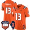 Pat Bryant Jersey #13 Illinois Fighting Vapor Limited College Football Stitched Orange