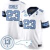 Power Echols Jersey #23 North Carolina Tar Heels Vapor College Football Stitched Alternate White 