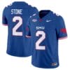 Preston Stone Jersey #2 SMU Mustangs Icy College Football Vapor Limited Blue 5 Preston Stone Jersey #2 SMU Mustangs Icy College Football Vapor Limited BlueÂ