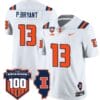 Pat Bryant Jersey #13 Illinois Fighting Vapor Limited College Football Stitched White