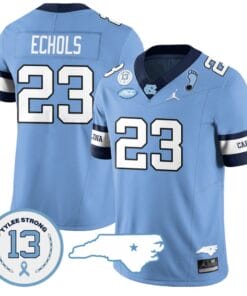 Power Echols Jersey #23 North Carolina Tar Heels Vapor College Football Stitched Alternate Blue