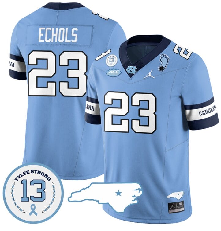 Power Echols Jersey #23 North Carolina Tar Heels Vapor College Football Stitched Alternate Blue 8 Power Echols Jersey #23 North Carolina Tar Heels Vapor College Football Stitched Alternate Blue