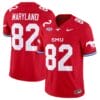 RJ Maryland Jersey #82 SMU Mustangs Icy College Football Vapor Limited Red