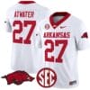 Steve Atwater Jersey #27 Arkansas Razorbacks Vapor Limited College Football Stitched White