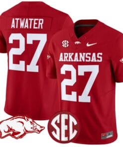 Steve Atwater Jersey #27 Arkansas Razorbacks Vapor Limited College Football Stitched Cardinal