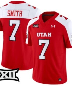 Steve Smith Sr Jersey #7 Utah Utes Vapor Limited College Football Stitched Red Alternate