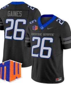 Sire Gaines Jersey #26 Boise State Broncos Vapor Limited College Football Stitched Black