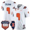 Seth Coleman Jersey #9 Illinois Fighting Vapor Limited College Football Stitched White