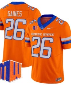 Sire Gaines Jersey #26 Boise State Broncos Vapor Limited College Football Stitched Orange