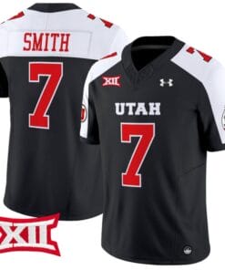 Steve Smith Sr Jersey #7 Utah Utes Vapor Limited College Football Stitched Black Alternate