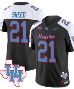 Stacy Sneed Jersey #21 Houston Cougars Oilers Inspired Vapor College Football Limited Stitched Black Alternate