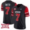 Steve Smith Sr Jersey #7 Utah Utes Vapor Limited College Football Stitched Black