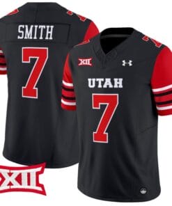 Steve Smith Sr Jersey #7 Utah Utes Vapor Limited College Football Stitched Black
