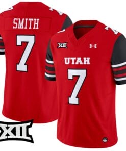 Steve Smith Sr Jersey #7 Utah Utes Vapor Limited College Football Stitched Red